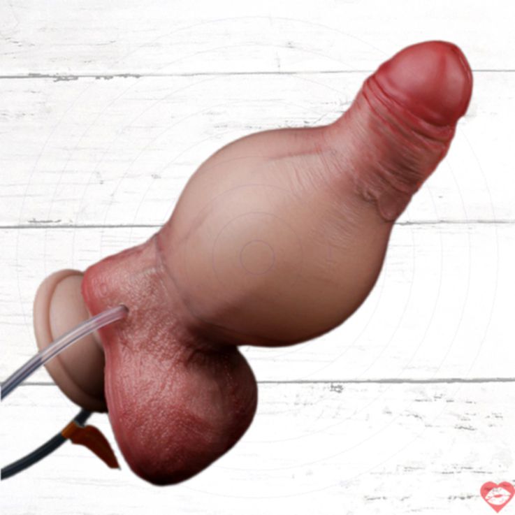 Dildo Thổi Bong 6 Inch Phun Thực Tế Siêu Mạnh