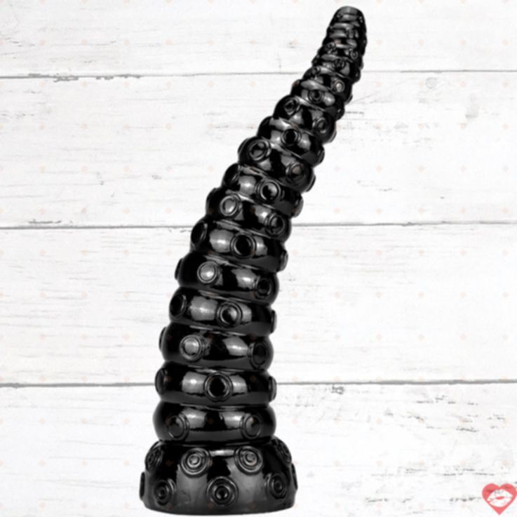 Tentacle Dildo Đen 15 Inch Hút Siêu Dài Kết Cấu