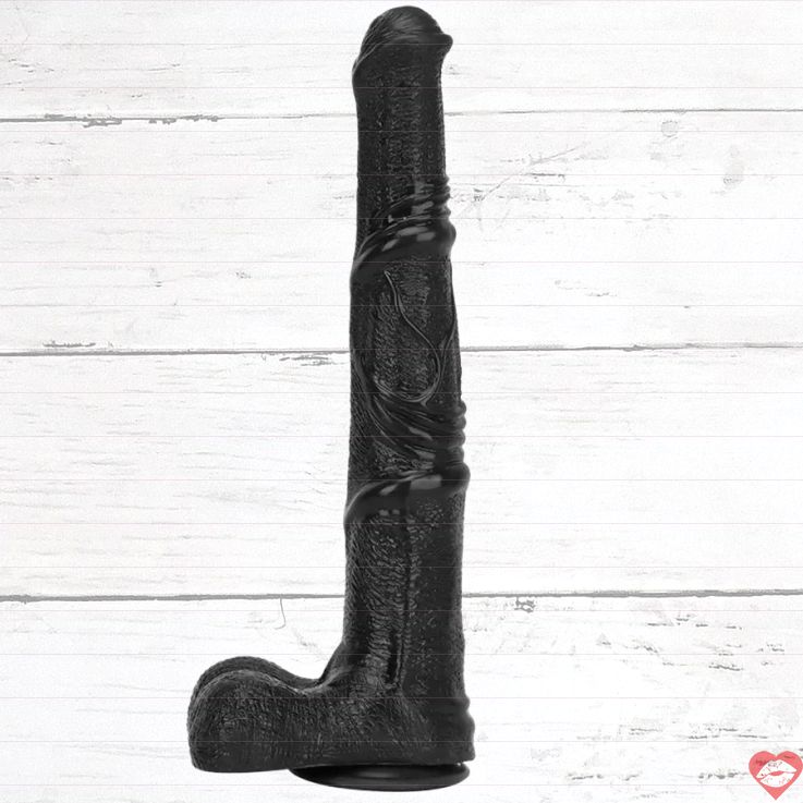 Dildo Ngựa Đen 35cm Silicone Thực Tế Lớn
