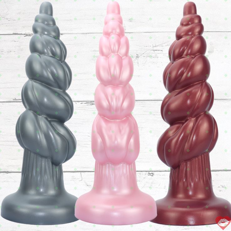 Plug Hậu Môn Khủng 14″ Gân Xoắn Silicone Sướng Điên Cuồng