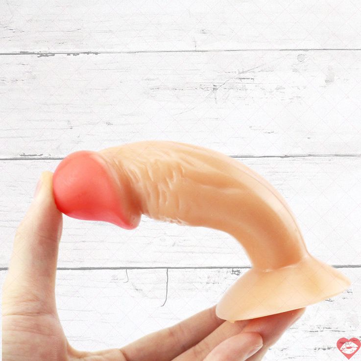 Dildo Thô Ngắn 10cm Thịt Trong PVC Gắt Gỏng