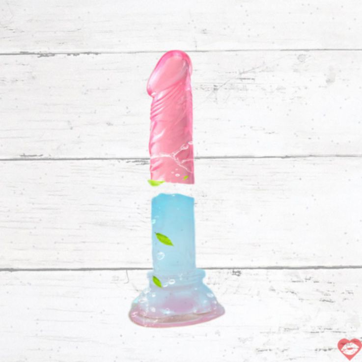 Dildo jelly hồng nhỏ 14cm trong suốt dễ dùng