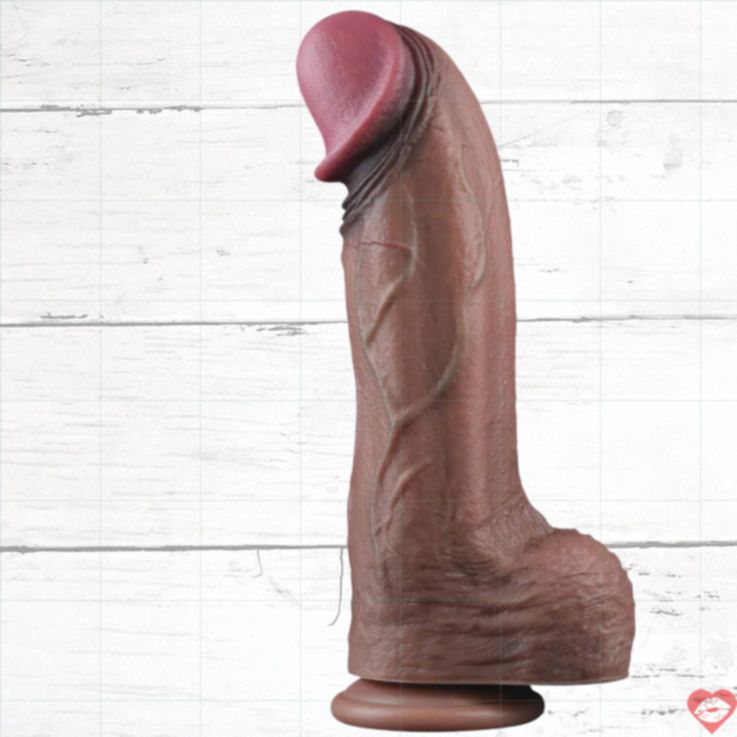 Fake Dương Vật 33cm XXXL Gân Silicone Khủng Real