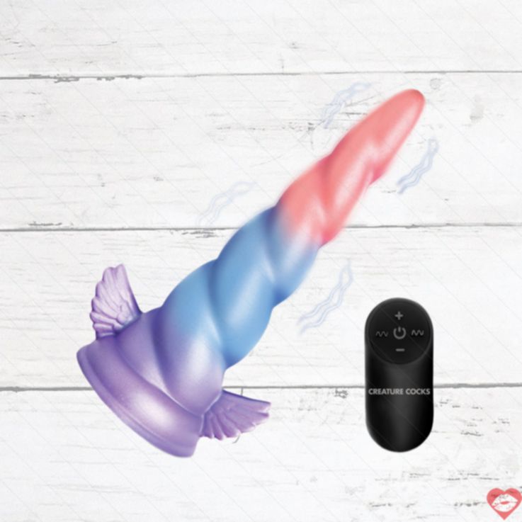 Dildo Kỳ Lân Rung Creature Cocks 18cm Huyền Bí Thăng Hoa 