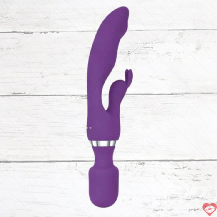 Vibrator Rabbit G Motion Tím 3in1 Đa Kích Thích Điên 