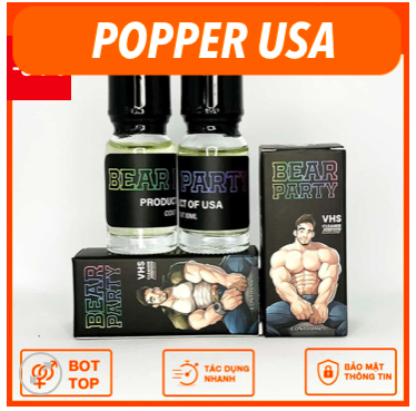  Review Popper Bear Party chai hít tăng khoái cảm USA 10ml giá tốt