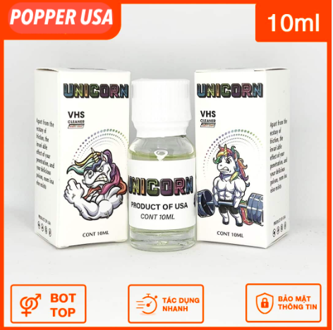  Sỉ Popper Unicorn chai hít kích thích chính hãng Mỹ 10ml hàng mới về