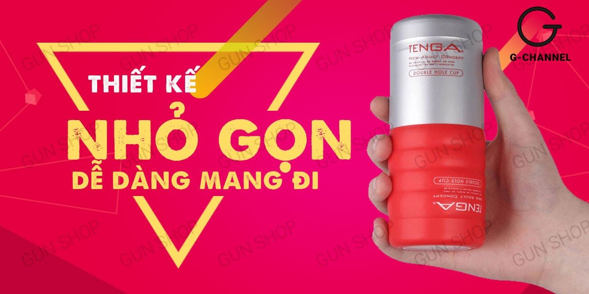  Cửa hàng bán Âm đạo giả 2 đầu nhỏ gọn - Tenga Double Hole Cup hàng mới về