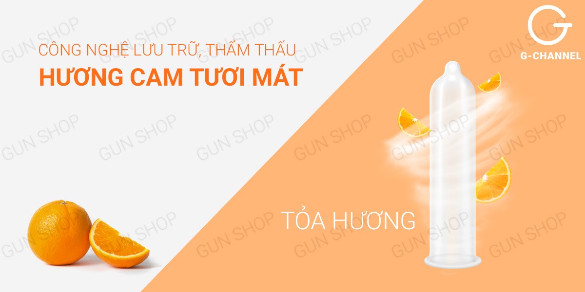  Bán Bao cao su Nakanishi - Siêu mỏng 0.03mm - Hương cam - Hộp 4 cái loại tốt