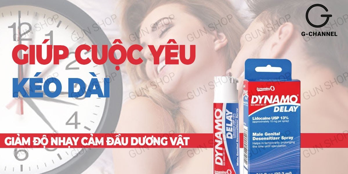  Phân phối Chai xịt Mỹ Dynamo Delay - Kéo dài thời gian - Chai 22ml tốt nhất