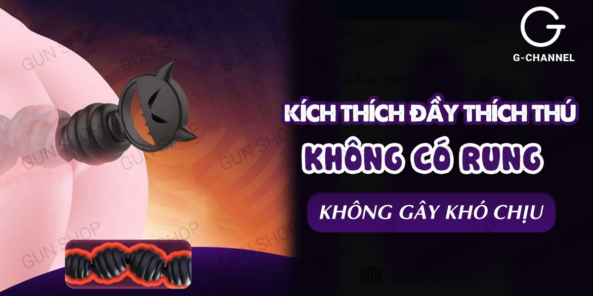  Cửa hàng bán Chuỗi hạt kích thích hậu môn 17 cm - Leten Devil Anal Bead cao cấp