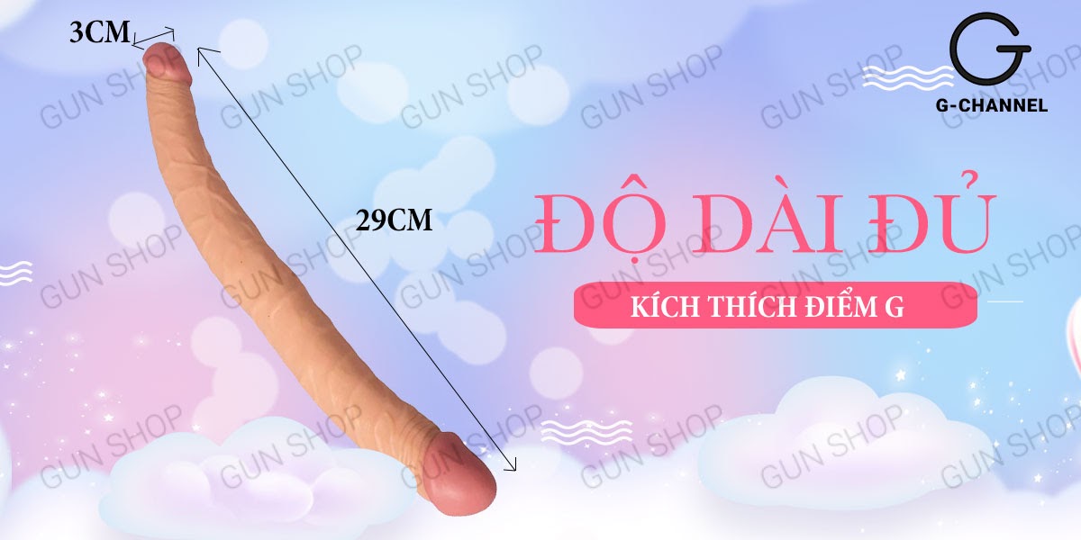  Bán Dương vật giả 2 đầu siêu mềm dẻo uốn cong đa chiều - Lovetoy hàng xách tay