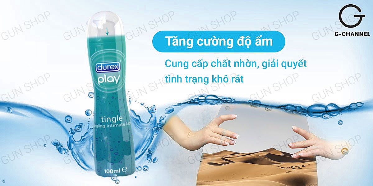  Bảng giá Gel bôi trơn mát lạnh - Durex Tingle - Chai 100ml hàng xách tay