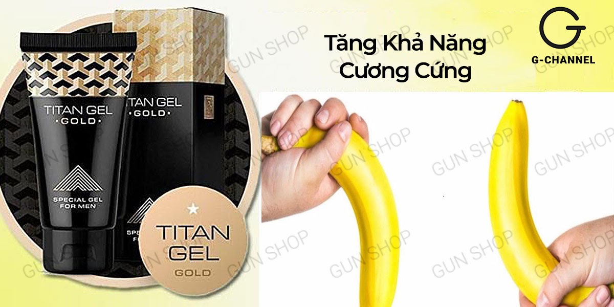  Kho sỉ Gel bôi trơn tăng kích thước cao cấp - Titan Gold - Chai 50ml hàng xách tay