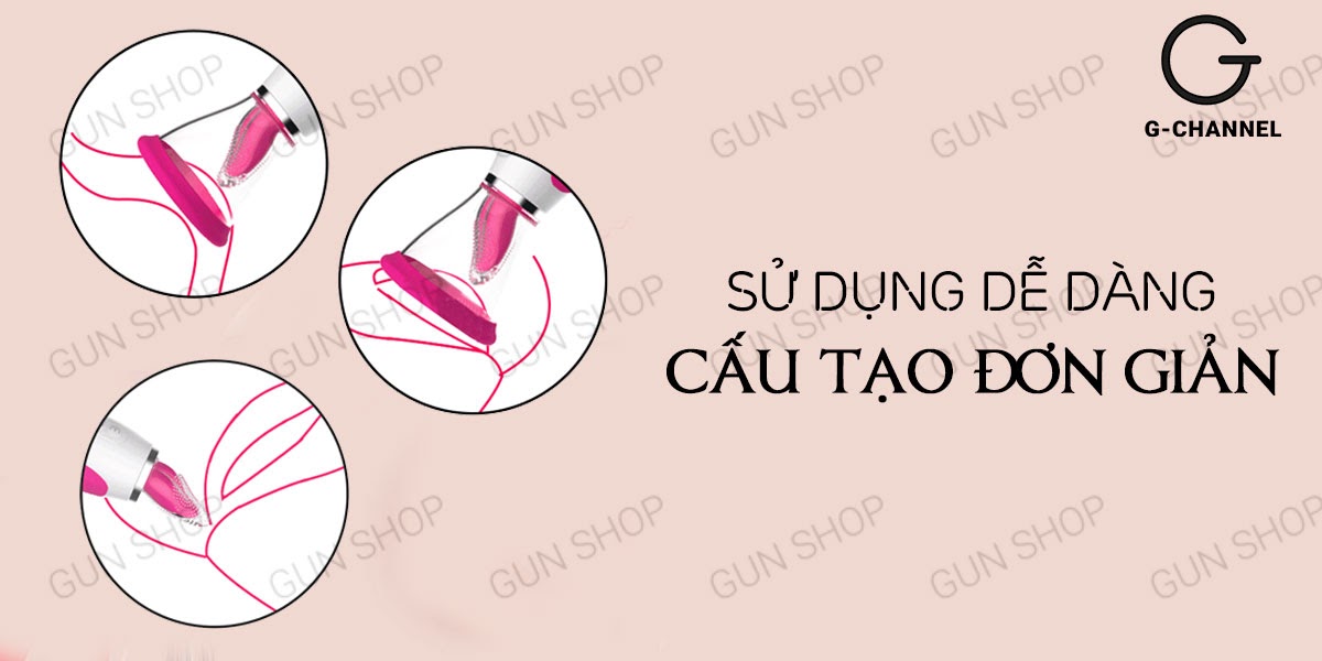  Bỏ sỉ Máy rung massage kích thích âm đạo 2 đầu rung có lưỡi giả hút liếm giá sỉ