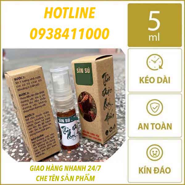  Thông tin Sìn sú dân tộc Ê Đê chính hãng dạng xịt kéo dài thời gian quan hệ chai nhỏ 5ml hàng mới về