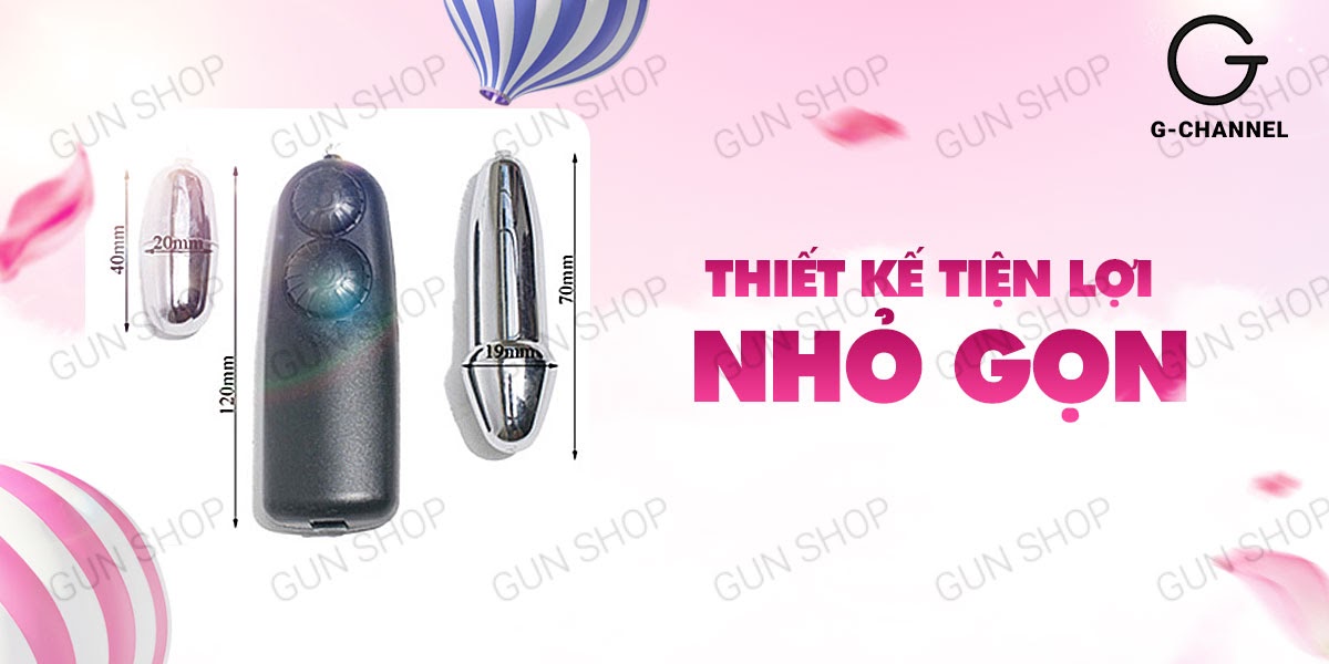  Phân phối Trứng rung tình yêu inox 2 đầu cao cấp - Baile Double Bullets Hot mới nhất